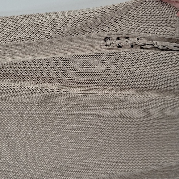 Lane Bryant Tan Knit Long Vest - Picture 13 of 16